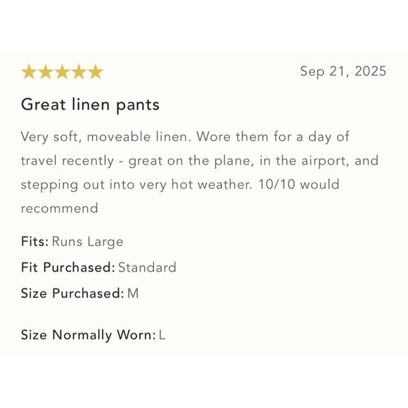 NWT Size L - The Reese Linen Blend Pull-On Barrel Pants Pilcro (NWT US$ 118) - Picture 12 of 16